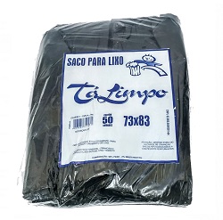 Saco p/ lixo 100 litros TALIMPO reforçado c/50 sacos preto